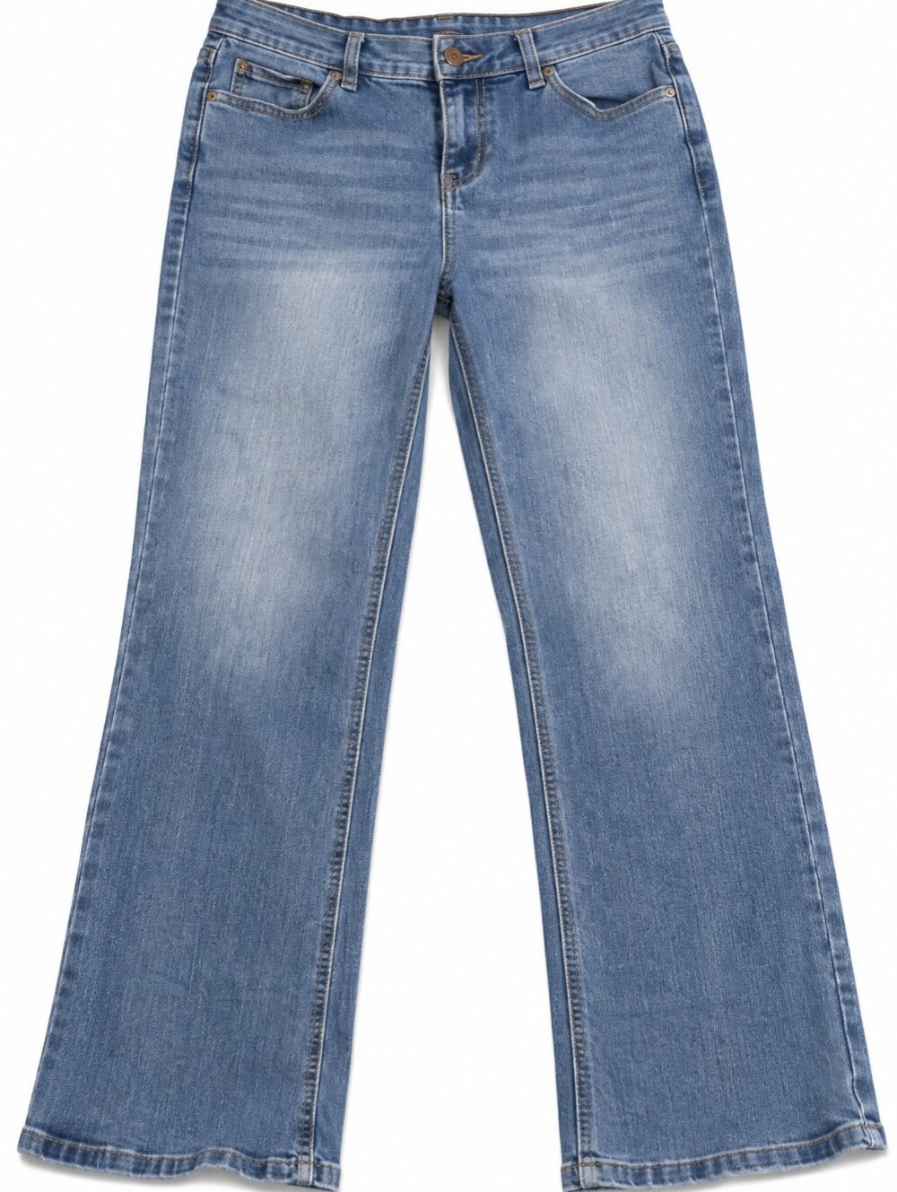 High-Rise Light Blue Wide-Leg Women's Jeans
